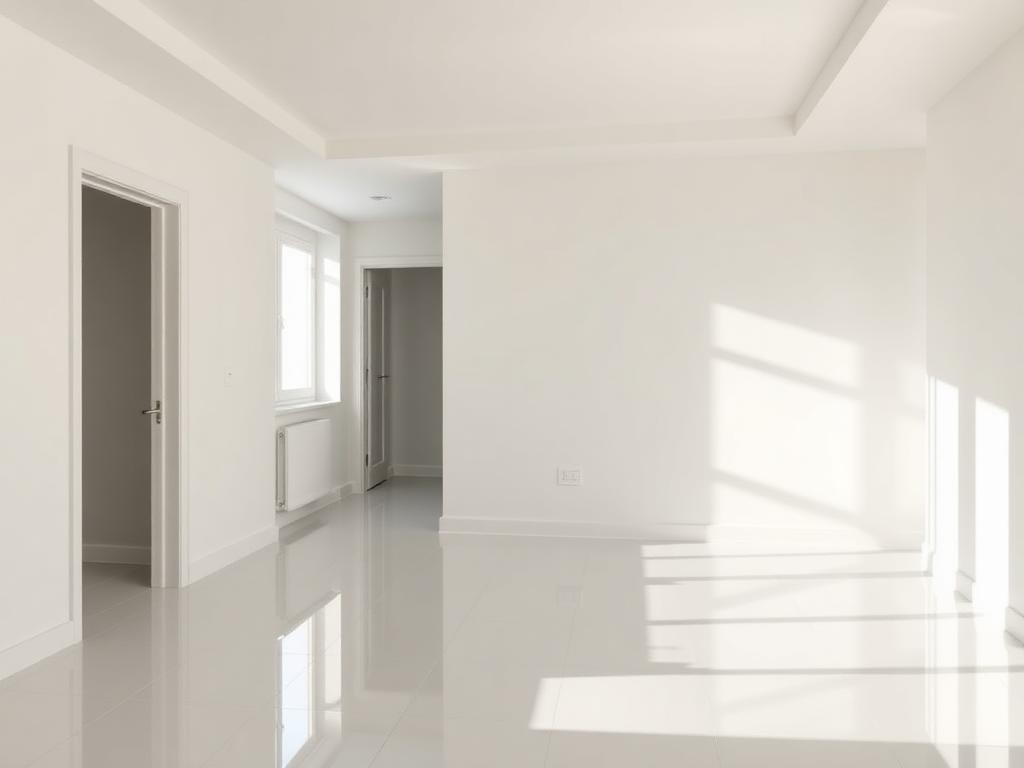 Spotless empty home with clean floors ready for move-out inspection in Fountain Michigan